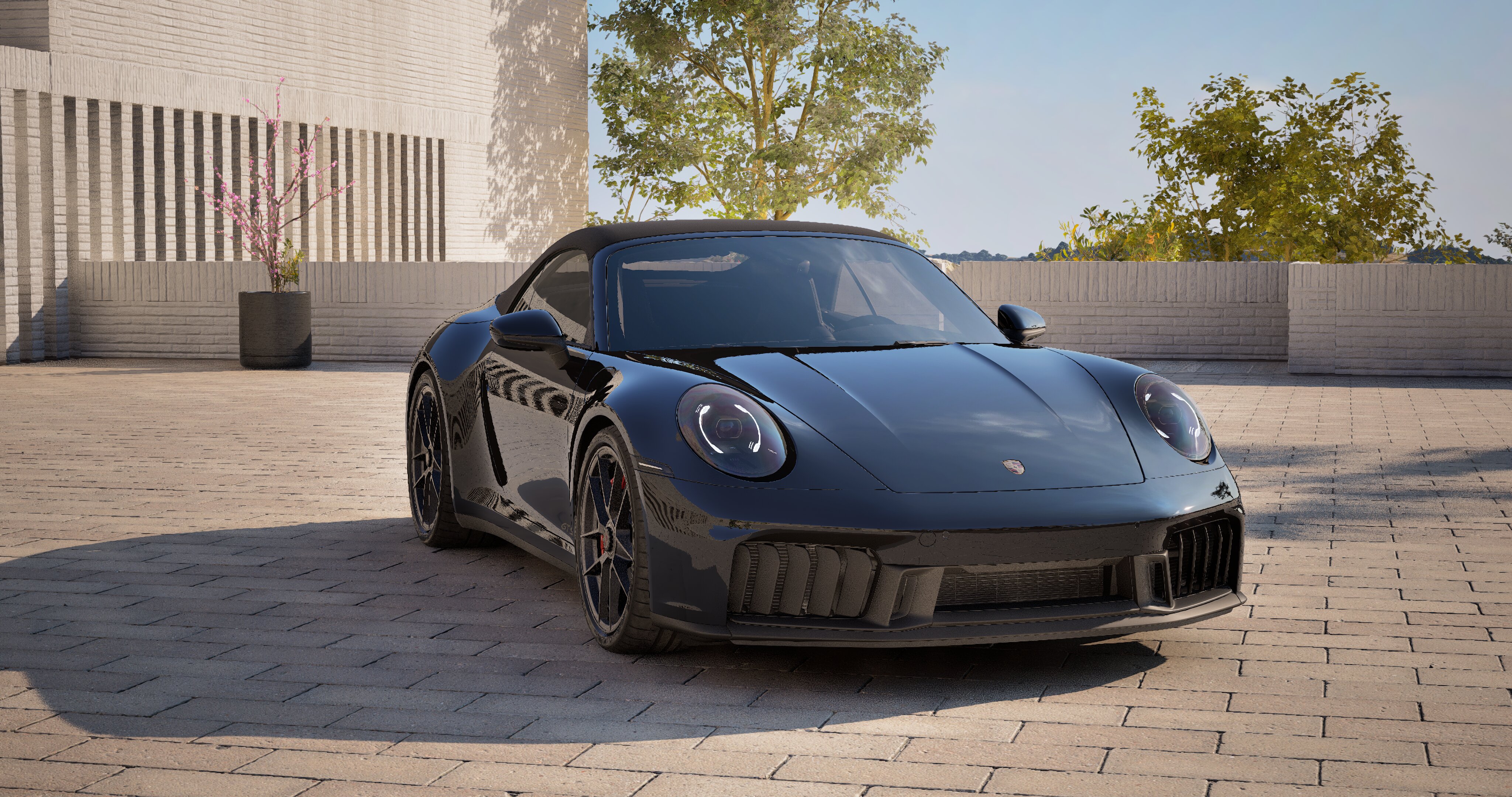 Luxury car rental in Europe - Porsche 911 Carrera GTS Cabriolet Black - 1