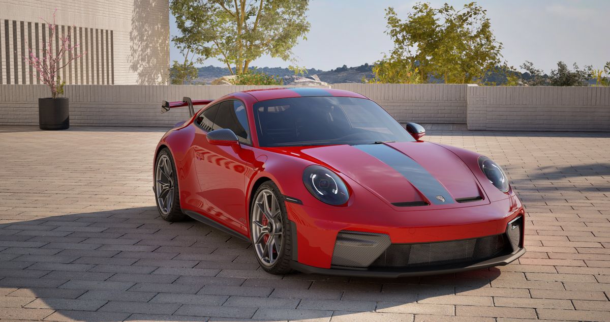 Porsche 911 GT3 Weissach red