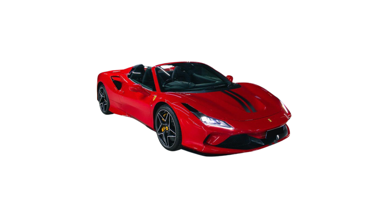 Ferrari F8 Spider Red Black Strips